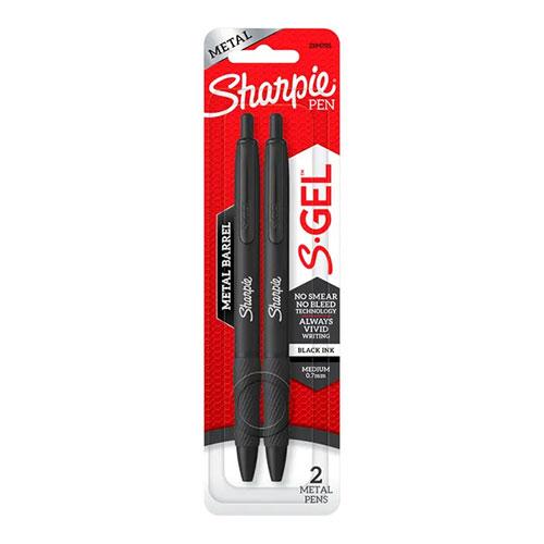 Sharpie S Gel.7Mm Blk Mtl 2Cd