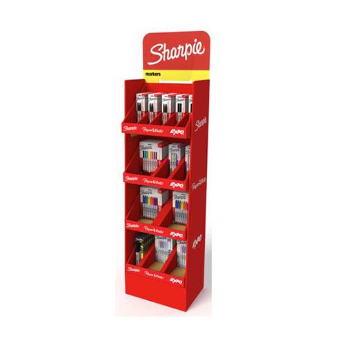 SHARPIE FLOORSTAND ASST 96PC