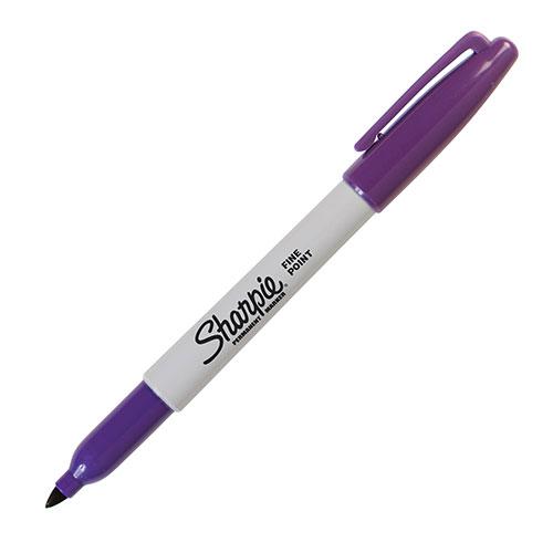 Sharpie Permanent Marker, Fine Point, Purple
