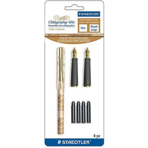 Calligraphy Pen Set 2 Nibs + Ink