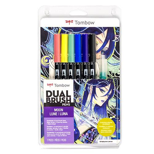 DUAL BRUSH PEN MANGA SET MOON