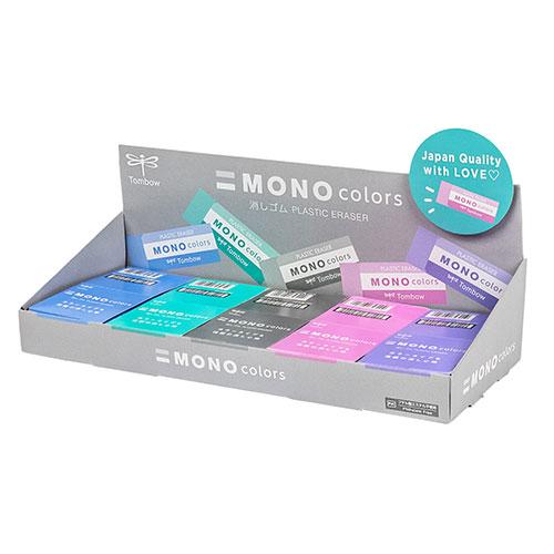MONO ERASERS AST COLORS 50PC