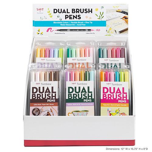 DUAL BRUSH PEN SETS AST 36PC