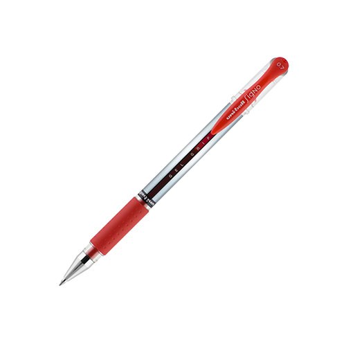 uniball™ Gel Grip Gel Pens, Medium Point (0.7mm), Red