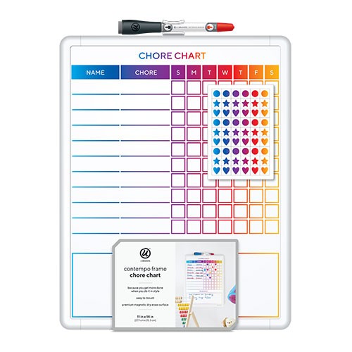 Magnetic Dry Erase Chore Chart, 11 x 14