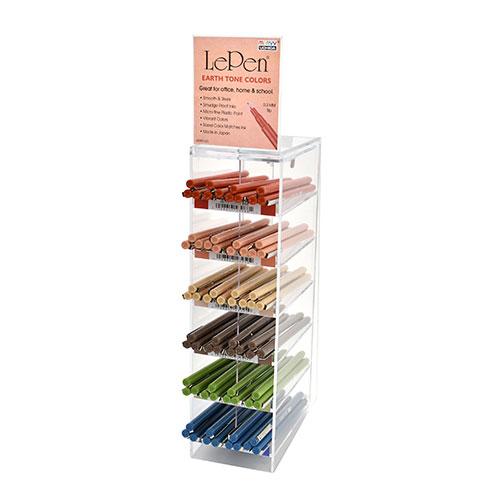 LePen Earth Tone Collection Display, Assorted, 72 Count