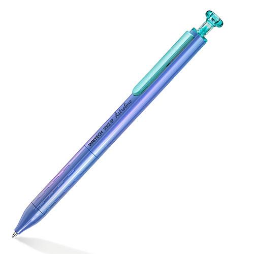 Astroline Gel Pen Blue Metal Barrel Black Ink 0.7mm tip