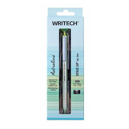 Astroline Gel Pen Green Metal Barrel Set 0.7mm tip includes 1 Black refill