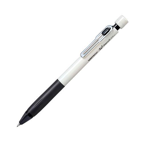W Mechanical Pencil 0.7mm Solid White Barrel