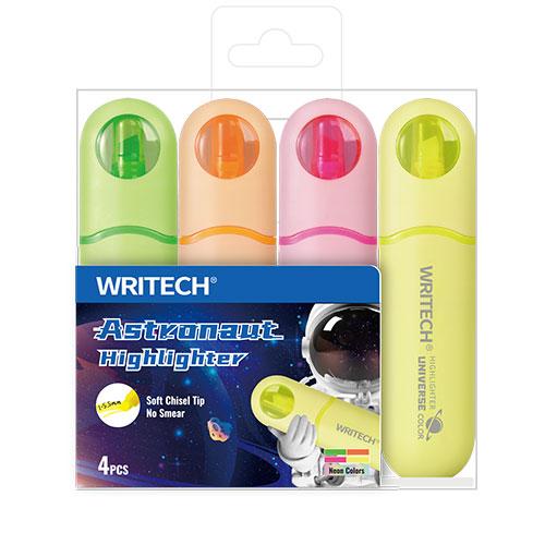 Astronaut Highlighter Set, Neon, 4 Count