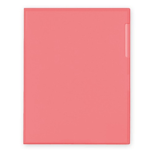 Winnable Letter Report Cover - 8 1/2" x 11" - 50 Sheet Capacity - Poly - Transparent, Red - 12 / Pack