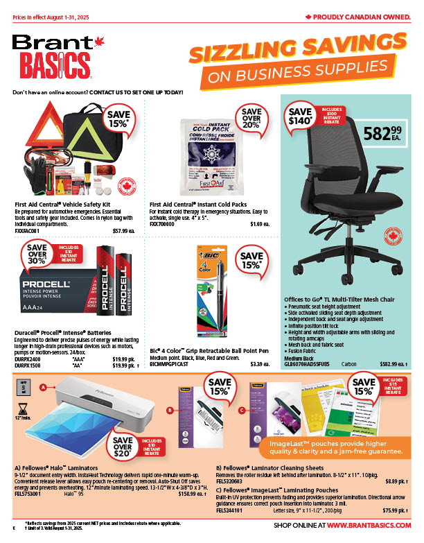 Monthly flyer