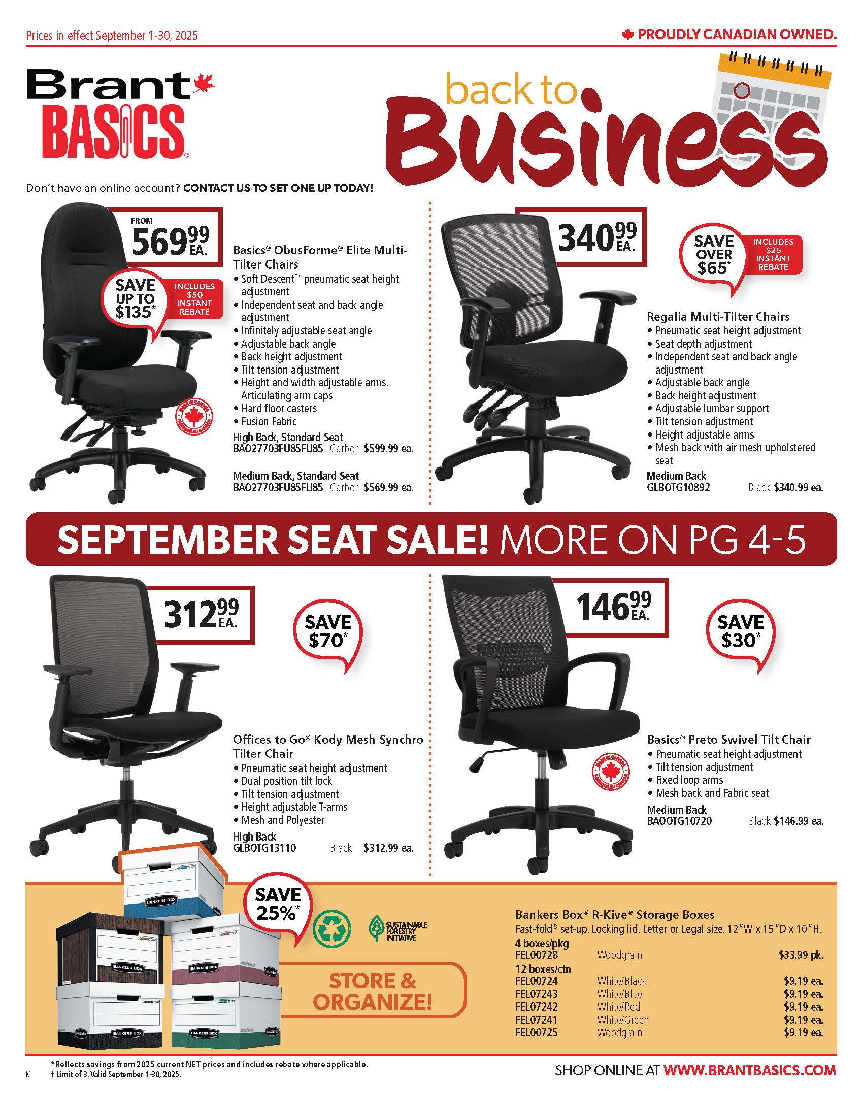 Monthly flyer