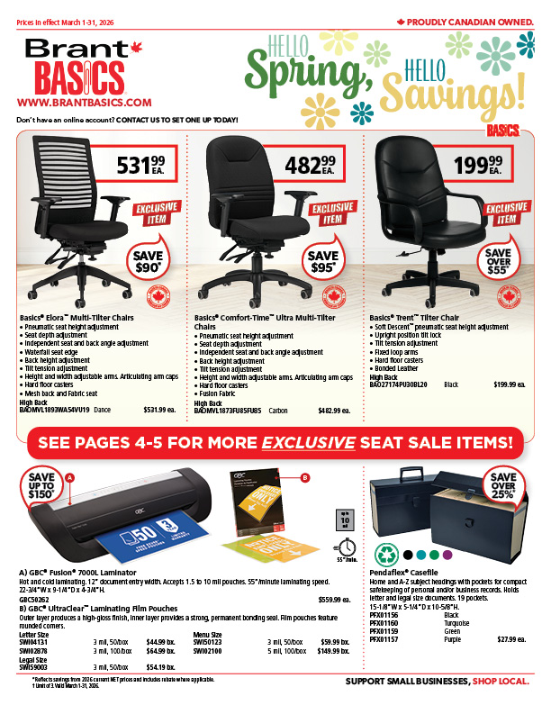 Monthly flyer