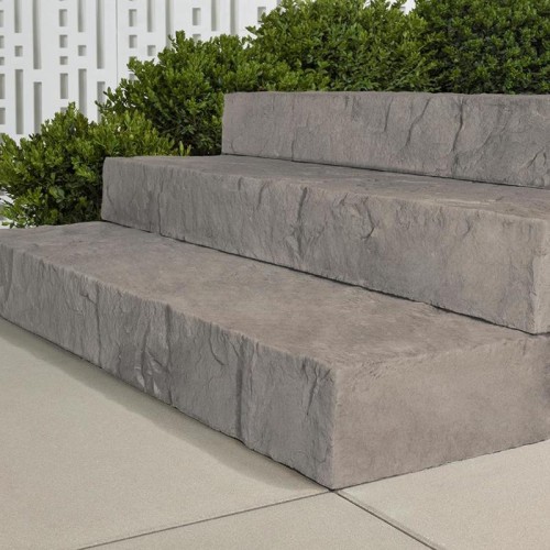 ROCKA 48" STEP ROCK GARDEN BRWN 4 ROWS OF 2 UNITS-6"X15"X48"