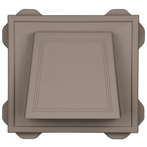 Mid America 4 in. Hooded Dryer Vent Natural Clay 008