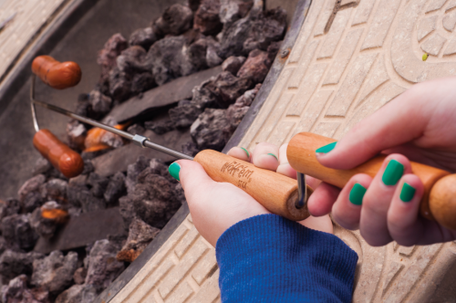 Wolf'em 32 In. Stainless Steel Campfire Roasting Stick 5