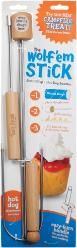 Wolf'em 32 In. Stainless Steel Campfire Roasting Stick