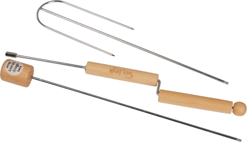 Wolf'em 32 In. Stainless Steel Campfire Roasting Stick 6