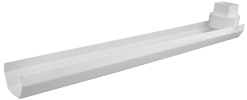 RainGo 2-1/2 In. White Vinyl Splash Block