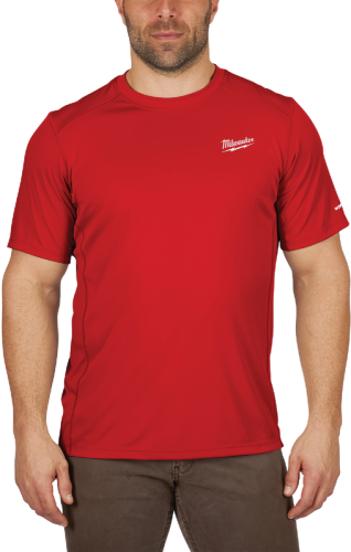 Milwaukee Men's WORKSKIN X-Large Red Lightweight Performance Short-Sleeve T-Shirt