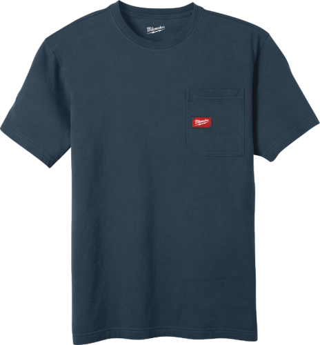Milwaukee GRIDIRON Men's X-Large Blue Short Sleeve Pocket T-Shirt