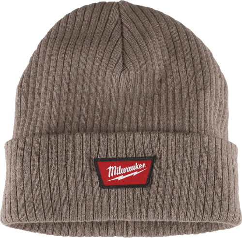 Milwaukee Brown Cuffed Beanie Rib-Knit Acrylic Sock Cap