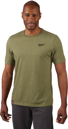 Milwaukee FREEFLEX Men's Large Green Hybrid Short Sleeve Work Shirt