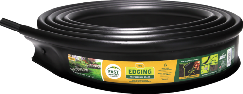 Master Mark Master Gardener Pro Contractor 5 In. H. x 20 Ft. L. Black Recycled Plastic Lawn Edging