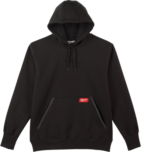 Milwaukee Large Black Heavy-Duty Pullover Hooded Sweatshirt