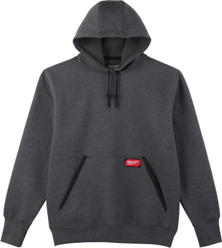 Milwaukee XL Gray Heavy-Duty Pullover Hooded Sweatshirt