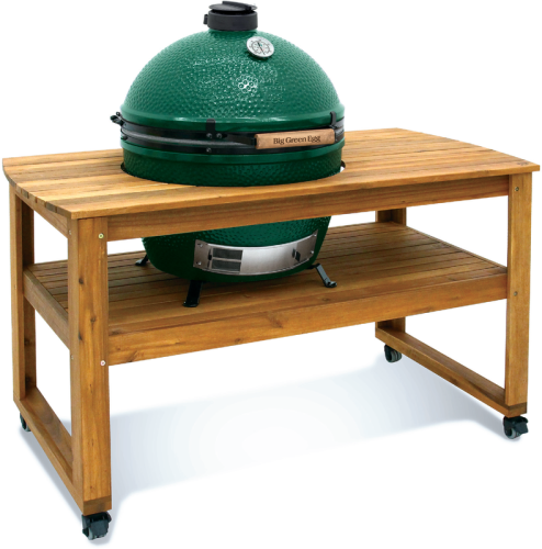 Big Green Egg Solid Acacia Hardwood Table for XL Egg