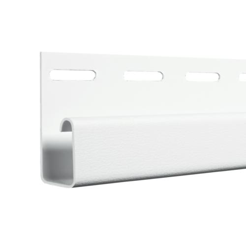 CertainTeed 1/2 in. x 12 ft. 6 in. White J-Channel
