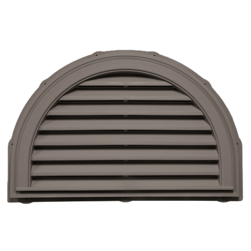 Mid America 34 in. x 22 in. Half Round Louver Gable Vent #235 Briarwood