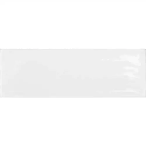 MLW Surfaces Camden White 4 in. x 12 in. 1/4 in. Ceramic Wall Tile