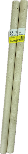 Bliss Glass & Stone 12 in. Ivory Natural Stone Pencil