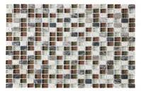 Bliss Glass & Stone 11.75 in. x 12 in. Cabernet Mosaic Blend