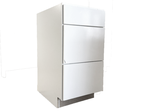 Aristokraft Brellin White 18 in. Three Drawer Base Cabinet (DB18)