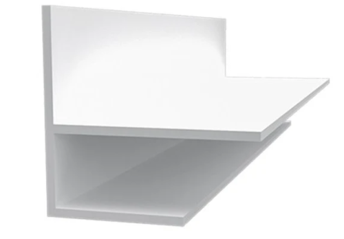 1/2 in. F-Mold White