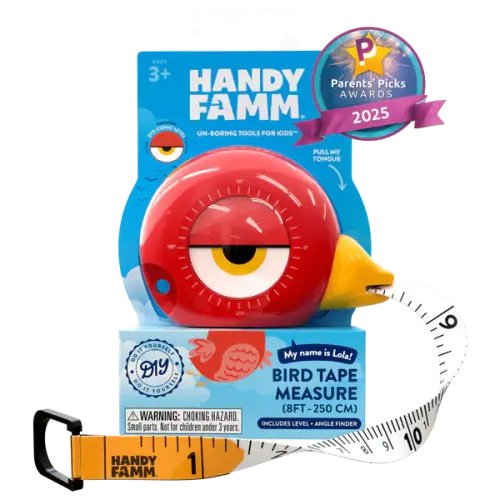 Handy Famm Lola the Bird 3-in-1 Kids Tape Measure