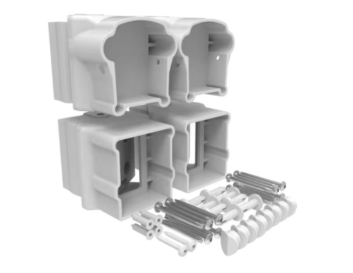 Xpanse Premier White Vinyl Rail Left/Right Angle Bracket Kit