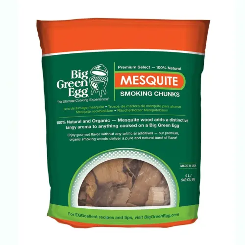 Big Green Egg Premium Kiln Dried Mesquite Wood Smoking Chunks (9 L/549 cu in)
