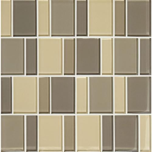 American Olean Color Appeal Renewal Sand Storm Blend 3" Glass Mosaic