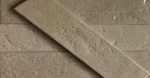 MLW Surfaces 2 in. x 10 in. Briques Gray Tile