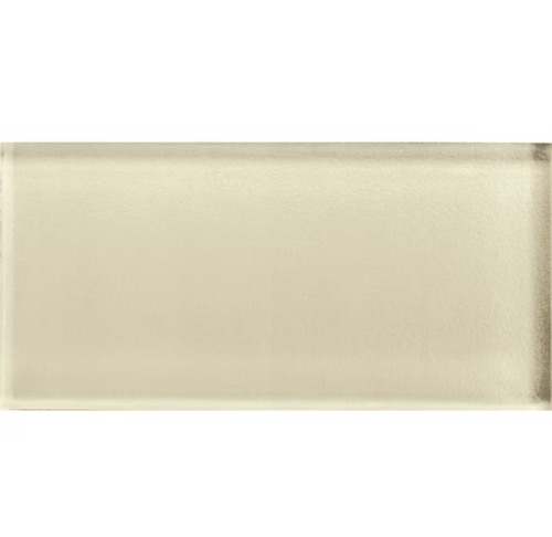 American Olean Color Appeal 3 in. x 6 in. Cloud Cream Glass Wall Tile