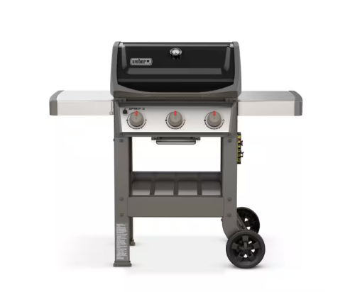 Weber Spirit II E-310 Liquid Propane Gas Grill in Black