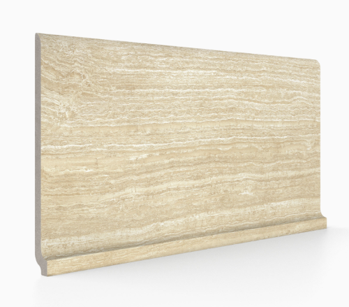 Milestone Stratos 6 in. x 12 in. Matte Porcelain Cove Base Tile in Corda