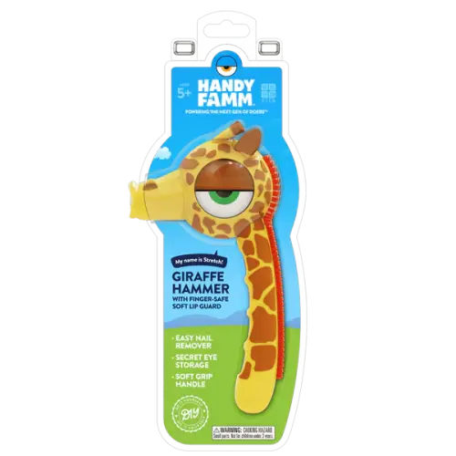 Handy Famm Stretch the Yellow Giraffe Kids Hammer