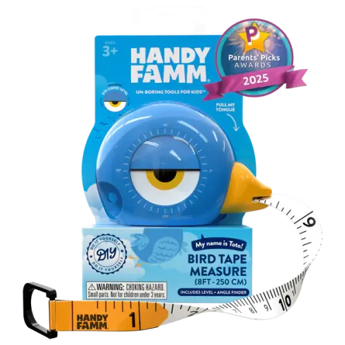 Handy Famm Toto the Bird 3-in-1 Kids Tape Measure