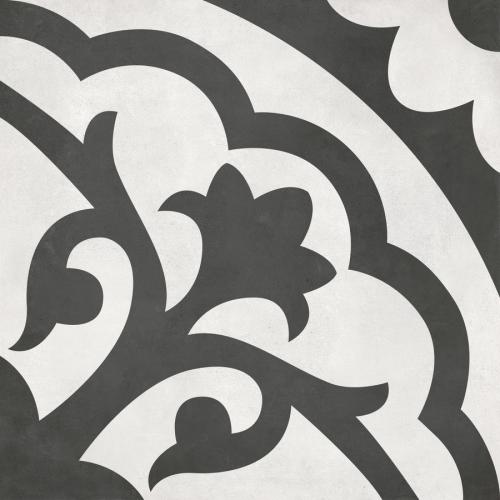 Anatolia Form Monochrome Lotus Deco 8 in. x 8 in. Porcelain Tile